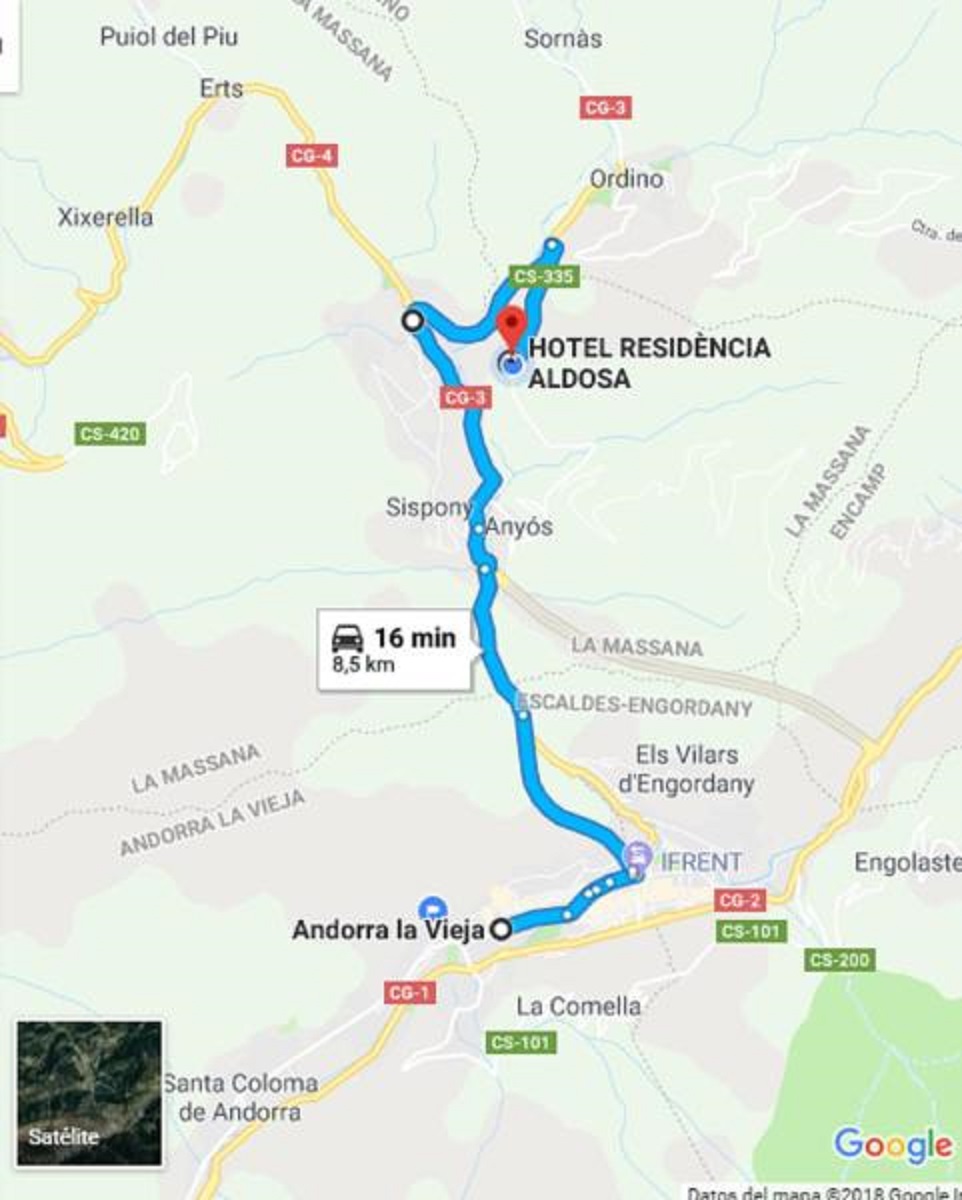 Ruta des de La Massana fins a la Residència Aldosa